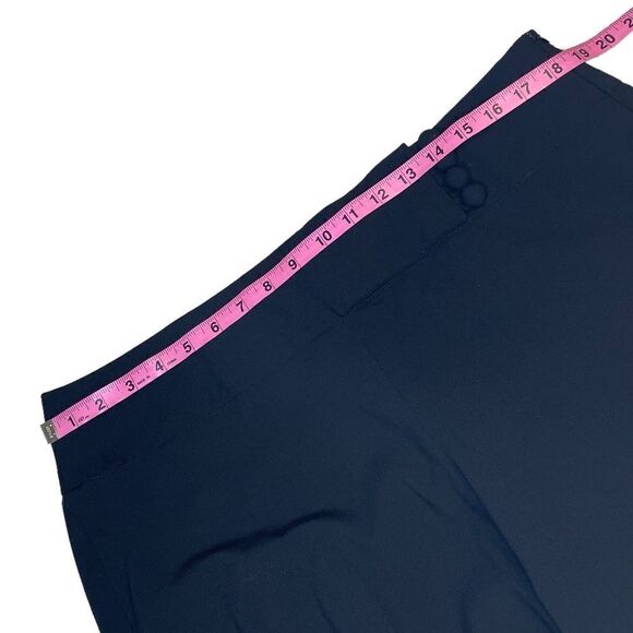 Black Wide Leg Trousers with side zip - Sharagano Studio - Picture 7 of 11